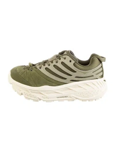 Pre-owned Hoka Athletic Sneakers In Gold