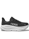 Hoka Black Bondi 9 Cushioned Mesh Sneakers In White