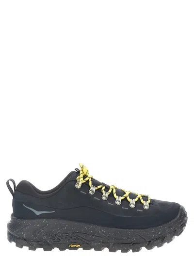 HOKA MEN BLACK LACE UP SNEAKERS, 9/10 LUXURY SNEAKERS FOR MEN DARVEYS