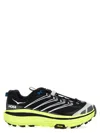 Hoka Black Lace Up Sneakers In Black