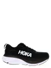 Hoka Black Logo Sneakers In Black