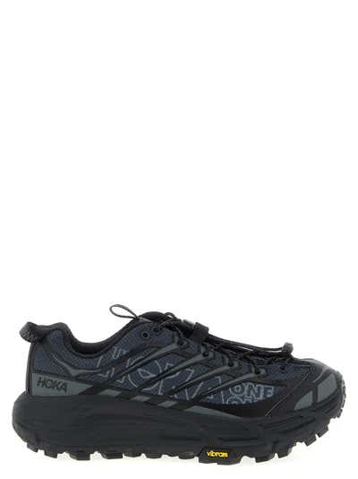 Hoka Mafate Three2 Rubber-trimmed Mesh Running Sneakers In Black
