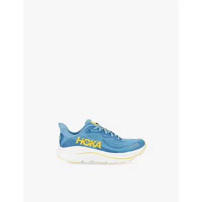 Hoka Blue Kids' Clifton 10 Mesh Trainers Eur 38 / 5 Uk