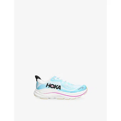 Hoka Blue Other Kids' Clifton 10 Mesh Trainers Eur 37.5 /4.5 Uk