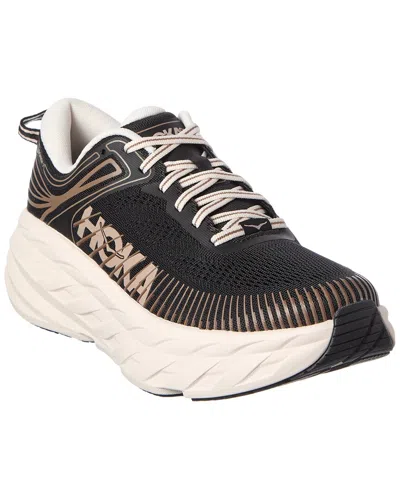 Hoka Bondi 7 Canvas Sneaker In Brown