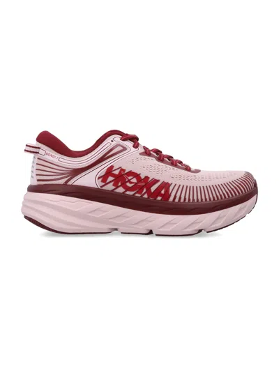 Hoka Bondi 7 High-performance Cushioning Sneakers In Pink