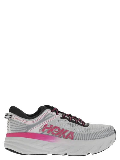 Hoka Sneakers Bondi 7 Mineral Blue Rhubarb In Multi