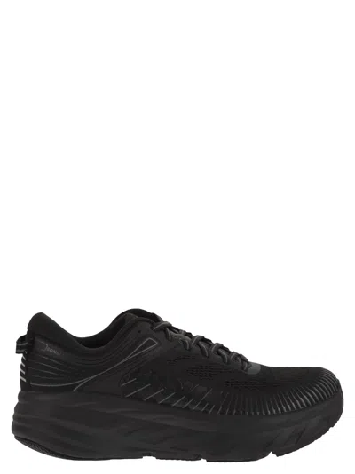 Hoka Bondi 7 Running Trainers In Black