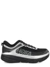 Hoka One One Black Silver Textile Synthetic Sneakers In Black