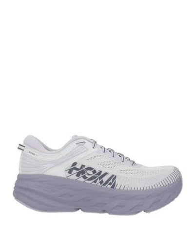 Hoka Bondi 7 Woman Sneakers Lilac Size 8.5 Textile Fibers In Purple