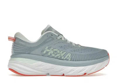 Pre-owned Hoka Bondi 7 (women's) Sneakers In Blue Fog/blue Glass