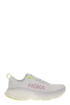 Hoka Womens  Bondi 8 Mixed-material Trainers In White