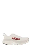 Hoka Bondi 8 - Ultra-shortened Sports Shoe In White