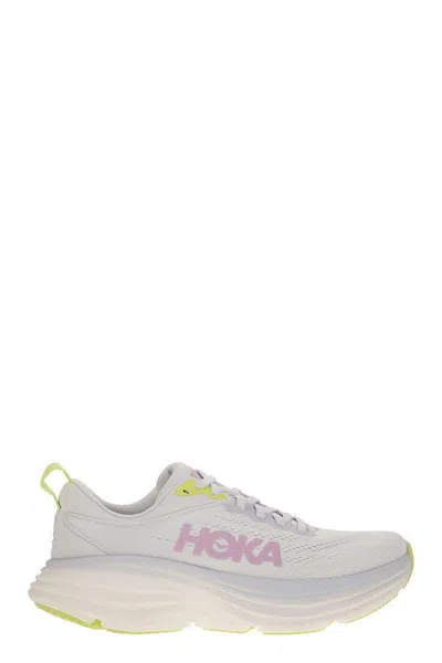 Hoka One One Bondi 8 - Ultra-shortened Sports Shoe In White