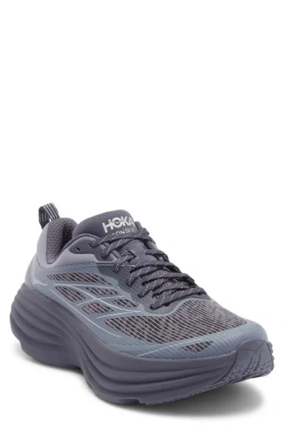 Hoka Bondi 8 Caged Sneaker In Gray