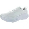 Hoka Bondi 8 Mens Performance Gym Running Shoes In White
