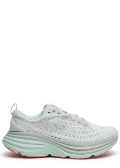 Hoka Bondi 8 Mesh-knit Sneakers In Grey