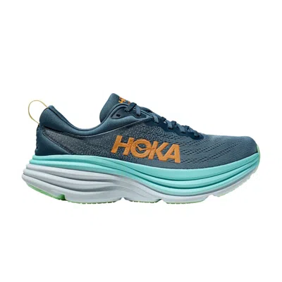 Pre-owned Hoka Bondi 8 'real Teal Shadow' | Men's Size 7.5 In Blue