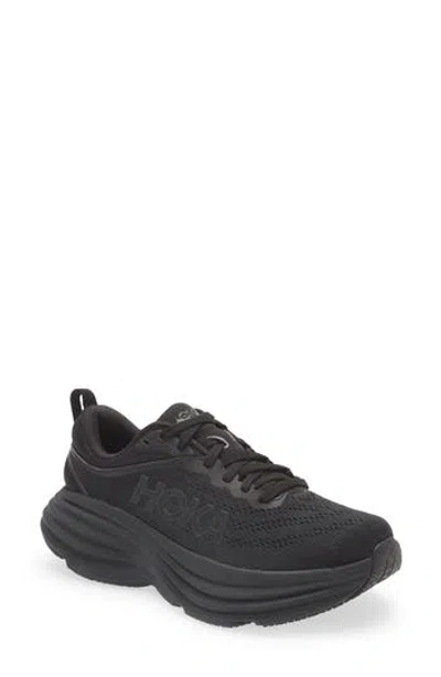 Hoka Bondi 8 Running Shoe In Black