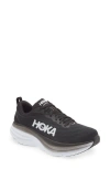 Hoka Bondi 8 Running Shoe In Black / Iron Ore