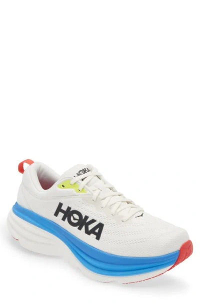 Hoka Bondi 8 Running Shoe In Blanc De Blanc F