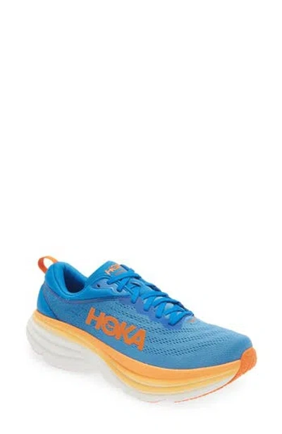 Hoka Bondi 8 Running Shoe In Blue