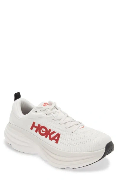 Hoka Bondi 8 Running Shoe In White