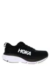 Hoka Black Logo Sneakers In Multicolor