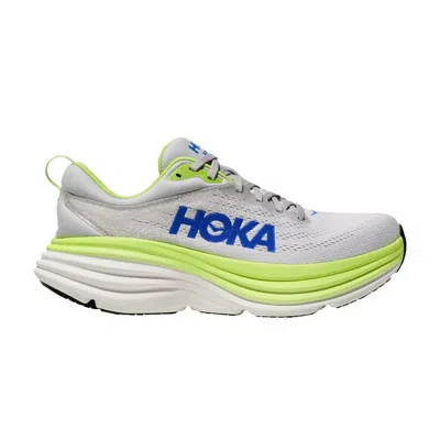 Pre-owned Hoka Bondi 8 'stardust Lettuce' | Grey | Men's Size 9.5 In Gray