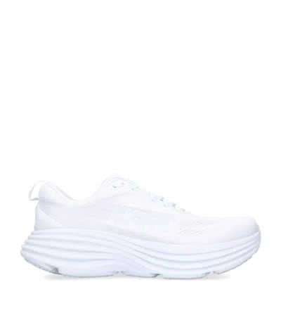 Hoka Bondi 8 Running Shoe In White/white