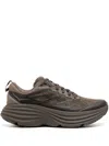 Hoka One One Bondi 8 Ts Caged Chunky Sneakers In Brown