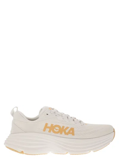 Hoka Bondi 8 Ultra Shortened Sports Shoe In White