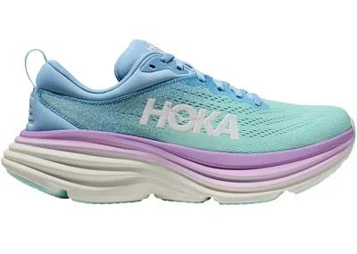 Pre-owned Hoka Bondi 8 (women's) Sneakers In Airy Blue/sunlit Ocean