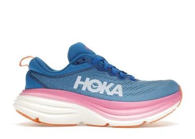 Pre-owned Hoka Bondi 8 (women's) Sneakers In Coastal Sky Blue/all Aboard