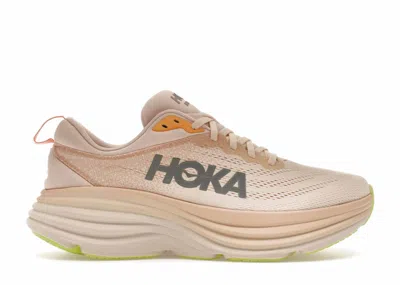 Pre-owned Hoka Bondi 8 (women's) Sneakers In Cream/vanilla In Brown