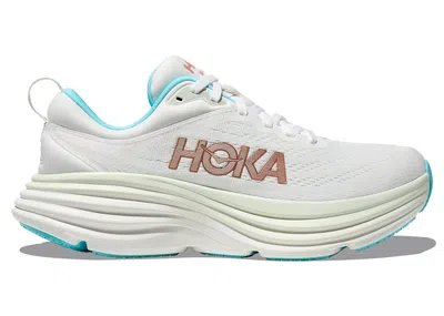 Pre-owned Hoka Bondi 8 (women's) Sneakers In Frost/rose Gold