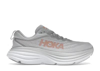 Pre-owned Hoka Bondi 8 (women's) Sneakers In Harbor Mist/lunar Rock In Gray