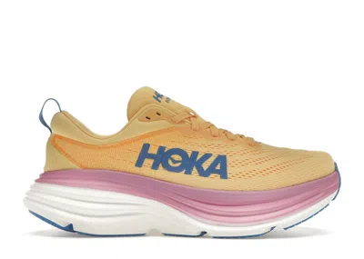 Pre-owned Hoka Bondi 8 (women's) Sneakers In Impala/cyclamen