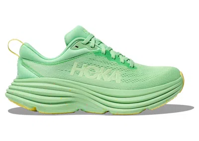 Pre-owned Hoka Bondi 8 (women's) Sneakers In Lime Glow/lemonade Yellow