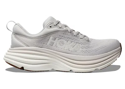 Pre-owned Hoka Bondi 8 (women's) Sneakers In Lunar Rock/nimbus Cloud In Gray
