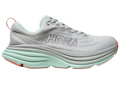 Pre-owned Hoka Bondi 8 (women's) Sneakers In Stardust/aqua In Blue