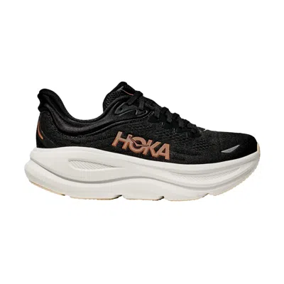 HOKA BONDI 9 BLACK / ROSE GOLD 1162012-BRGL WOMEN'S