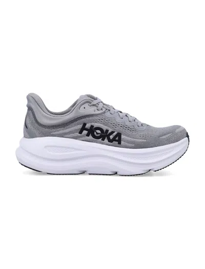 Hoka Outdoor Shoe Men Bondi 8 Sharkskin/harbor Mist In Gray
