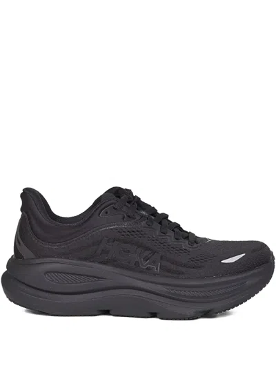 Hoka Bondi 9 Lace-up Sneakers In Black