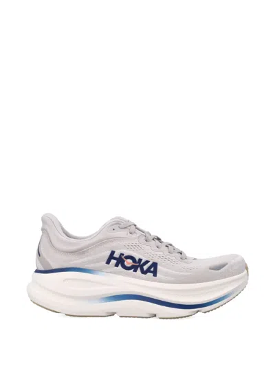 Hoka Bondi 9 Logo Sneakers In White