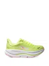 Hoka Bondi 9 Mesh Lace-up Sneakers In Green