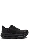 Hoka Bondi 9 Black Low Top Sneakers With Maxi Logo Lettering On The Side In Tech Fabric Unisex In Black