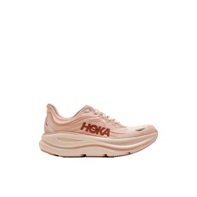 Hoka Womens  Bondi 9 In Rose Latte/rose Cream