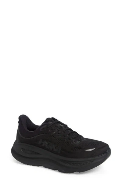 Hoka Bondi 9 Running Shoe In Black