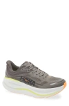 Hoka Bondi 9 Running Shoe In Gray